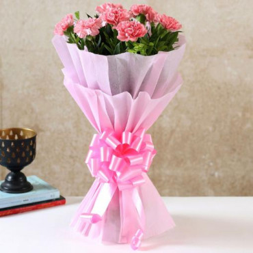 Beautiful Pink Carnations Bouquet