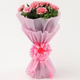 Beautiful Pink Carnations Bouquet