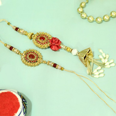 Beautiful Bhaiya Bhabhi Luxury Rakhi