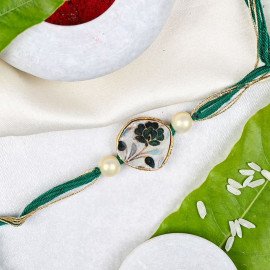 Beautiful Green Rakhi Set