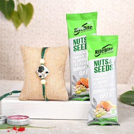 Beautiful Green Rakhi Set