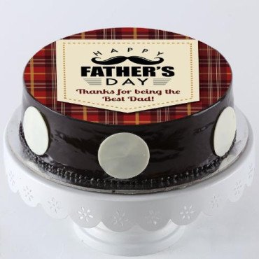 Best Dad Chocolate Photo Cake