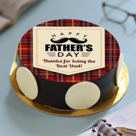 Best Dad Chocolate Photo Cake