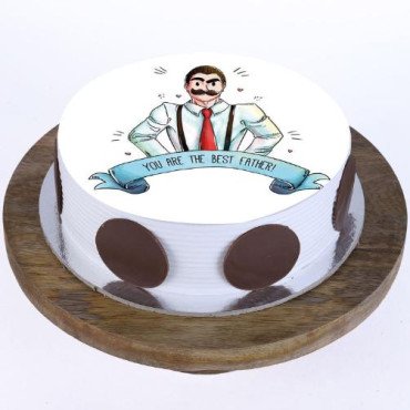 Best Dad Photo Cake