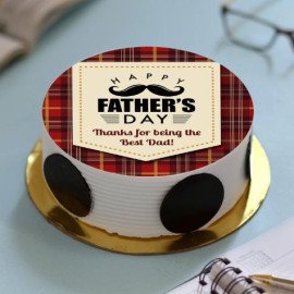 Best Dad Pineapple Photo Cake