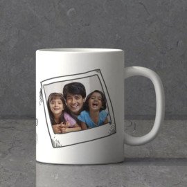 Best Dad in the World Personalized White Mug