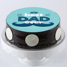 Best Father Ever Photo Cake
