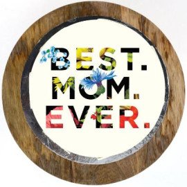 Best Mom Ever Chocolate Photo Cake