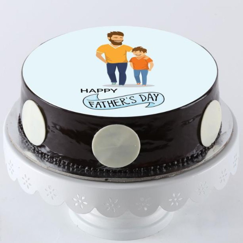 Best Papa Chocolate Photo Cake