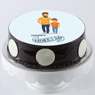 Best Papa Chocolate Photo Cake