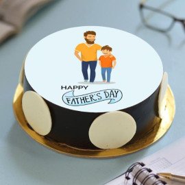 Best Papa Chocolate Photo Cake