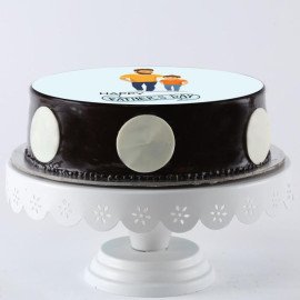 Best Papa Chocolate Photo Cake