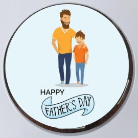 Best Papa Chocolate Photo Cake