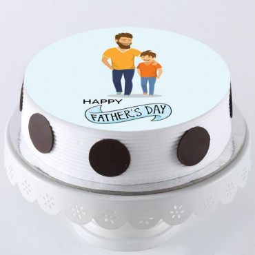 Best Papa Pineapple Photo Cake