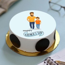 Best Papa Pineapple Photo Cake