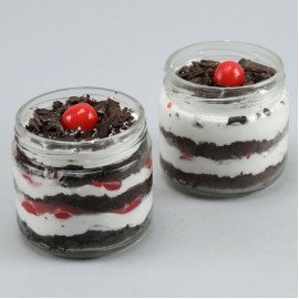 Black Forest Cream Cake Jar