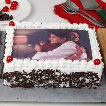 Black Forest Photo Cake for Mom