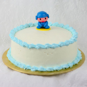 Blue Toy Vanilla Cake