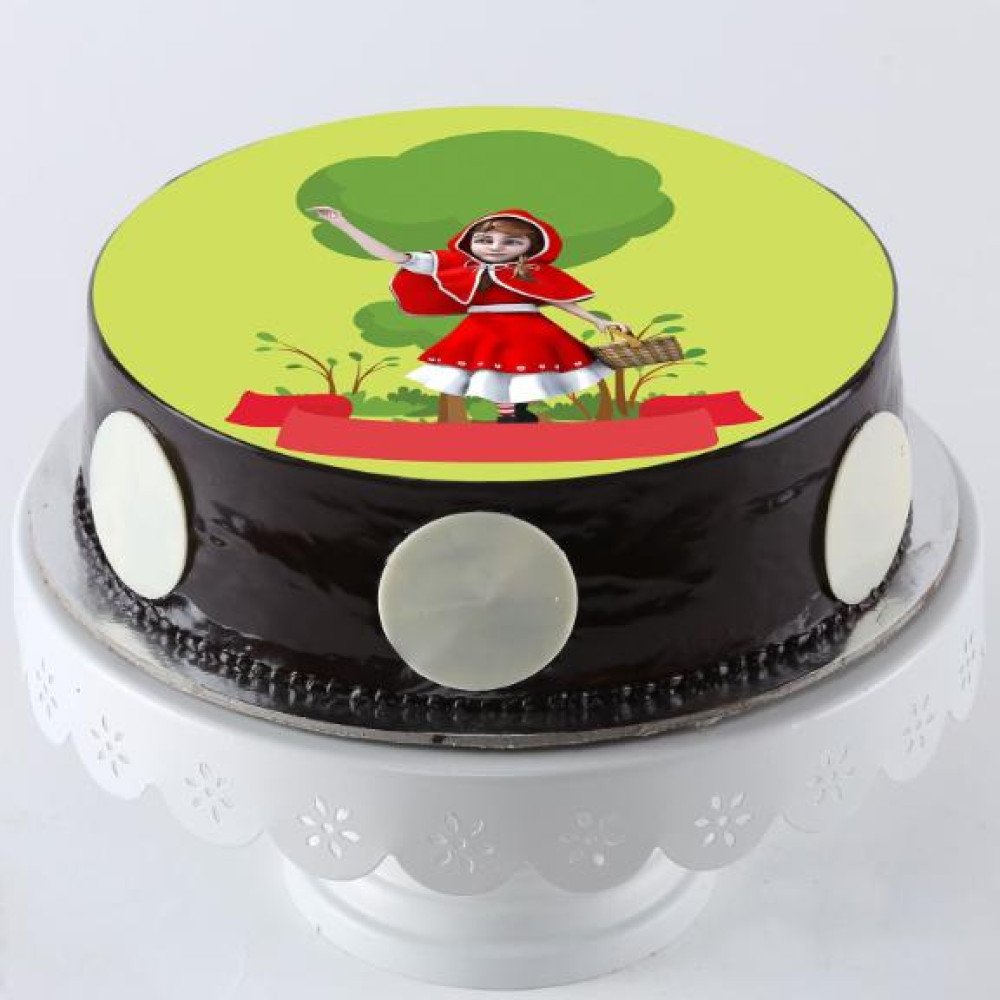Brave Red Riding Hood Chocolate Photo Cake