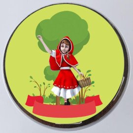 Brave Red Riding Hood Chocolate Photo Cake