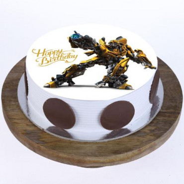 Bumblebee Photo Cake