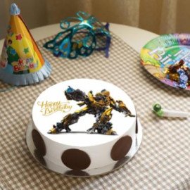 Bumblebee Photo Cake