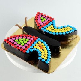 Butterfly Gems Truffle Cake
