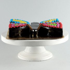 Butterfly Gems Truffle Cake