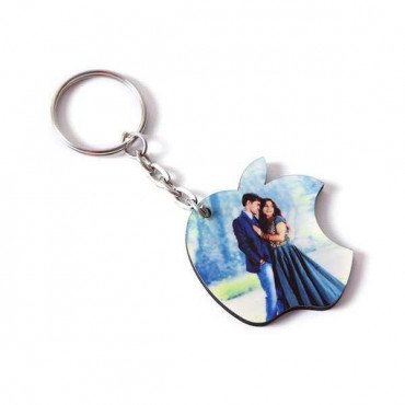 Buy Personalised Apple Shaped Key Chain