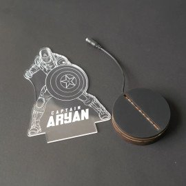 Captain Kid Personalized Led Night Lamp