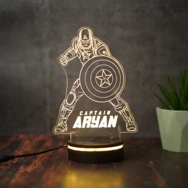 Captain Kid Personalized Led Night Lamp