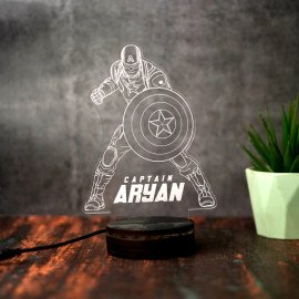 Captain Kid Personalized Led Night Lamp