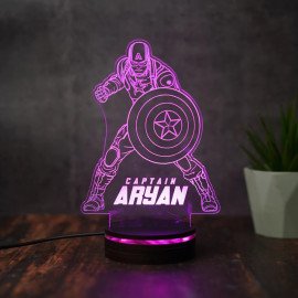Captain Kid Personalized Led Night Lamp