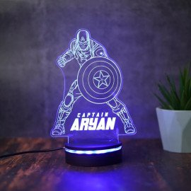 Captain Kid Personalized Led Night Lamp