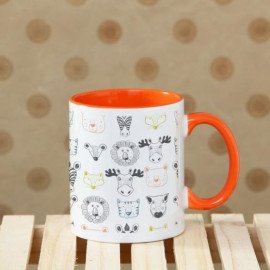 Ceramic Mug with Animal Print