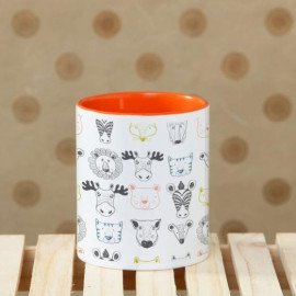 Ceramic Mug with Animal Print