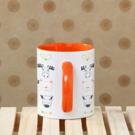 Ceramic Mug with Animal Print
