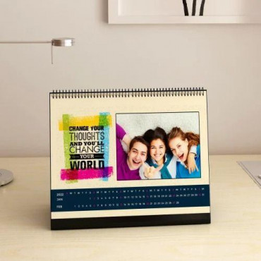 Change Your World Personalized Desk Calendar