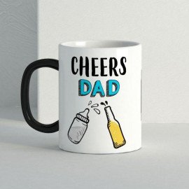 Cheers Dad Personalized Magic Mug