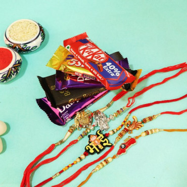 Cherished Rakhi sets N 5 Chocos