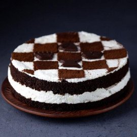 Chessboard Design Black Forest Cake