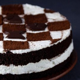 Chessboard Design Black Forest Cake