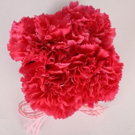 Choco Carnations Glass Vase Arrangement