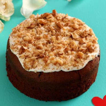 Choco Walnut Cheesecake Cake