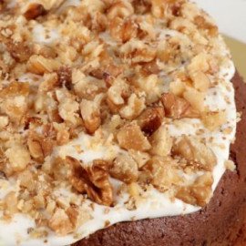 Choco Walnut Cheesecake Cake