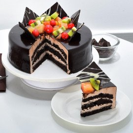 Chocolate Fruit Gateau