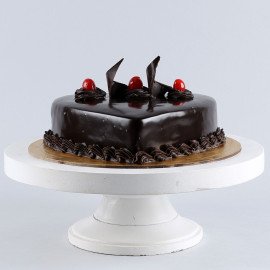 Chocolate Truffle Heart Cake