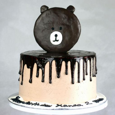 Chocolaty Bear Design Cake