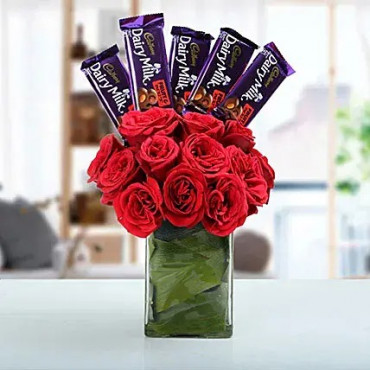 Classic Choco Flower Arrangement