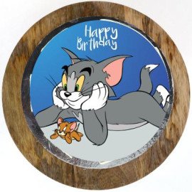 Classic Tom & Jerry Chocolate Photo Cake